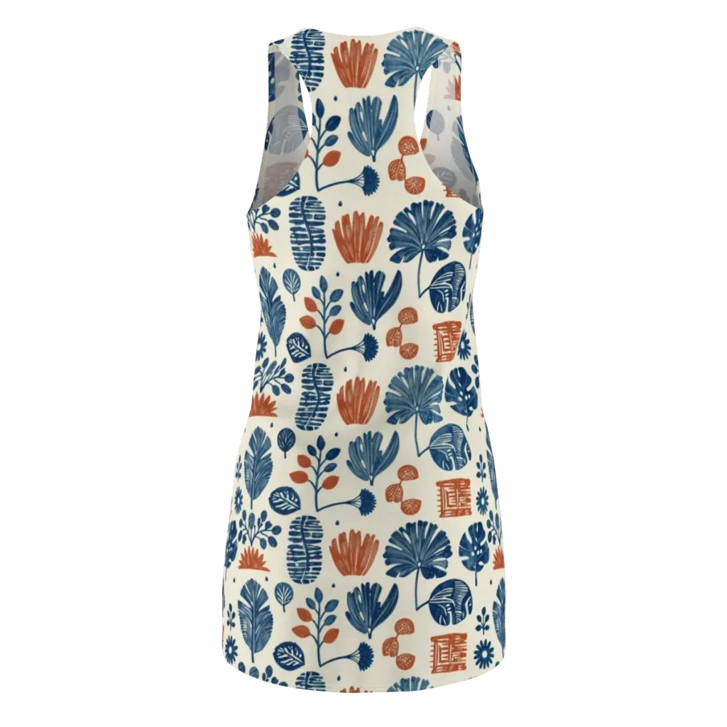 Terracotta Tides on Racerback Dress — Back