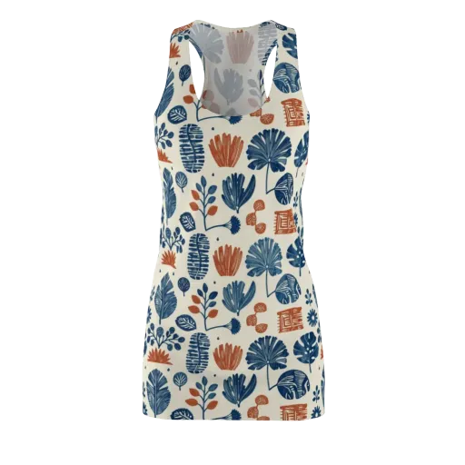 Terracotta Tides on a Racerback Dress