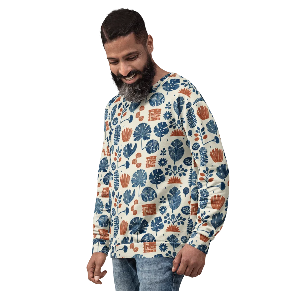 Terracotta Tides on Sweatshirt — Left Front