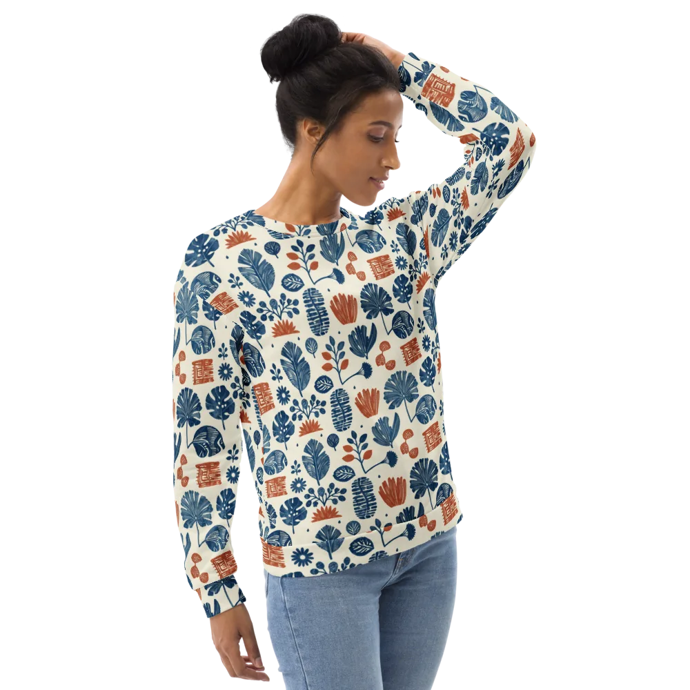Terracotta Tides on Sweatshirt — Right Front