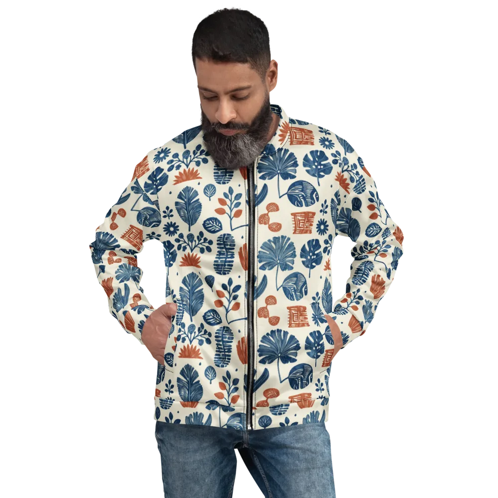 Terracotta Tides on Bomber Jacket — Front