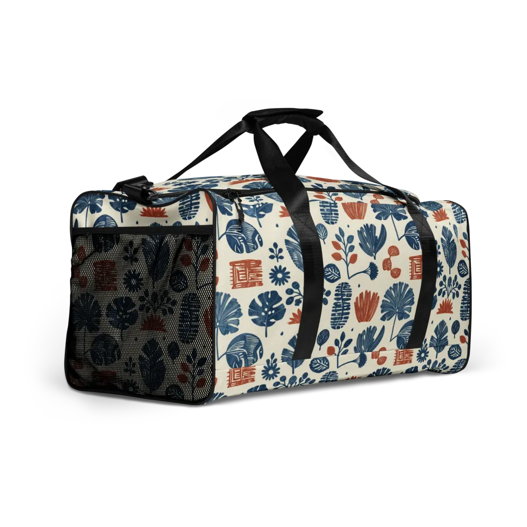 Terracotta Tides on Duffle Bag — Right Front