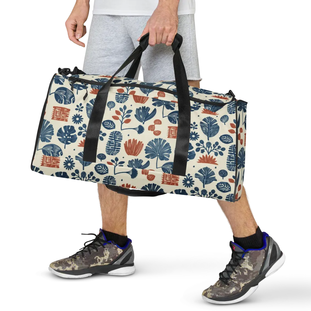 Terracotta Tides on Duffle Bag — Front