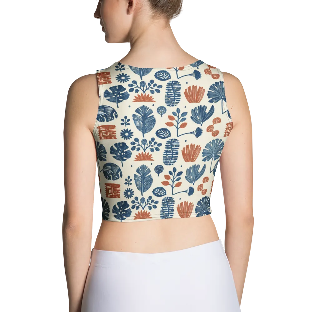 Terracotta Tides on Crop Top — Back
