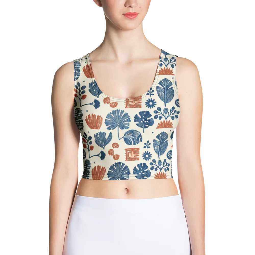 Terracotta Tides on Crop Top — Front