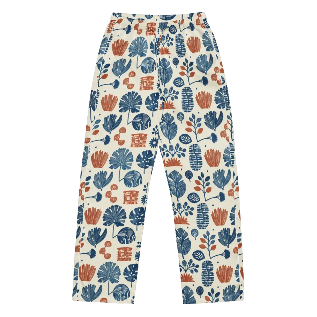 Terracotta Tides on Women's Pajama Pants — Front