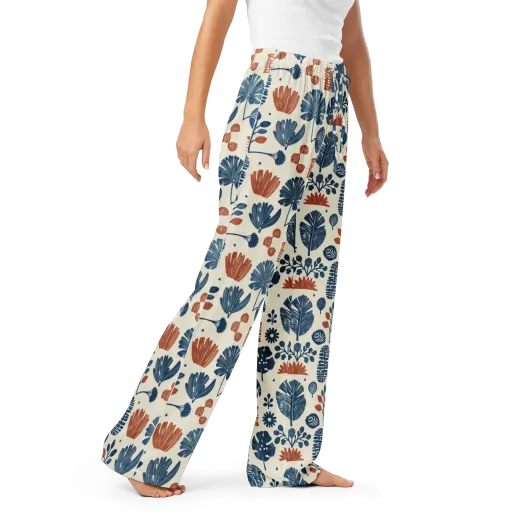Terracotta Tides on a Women's Pajama Pants