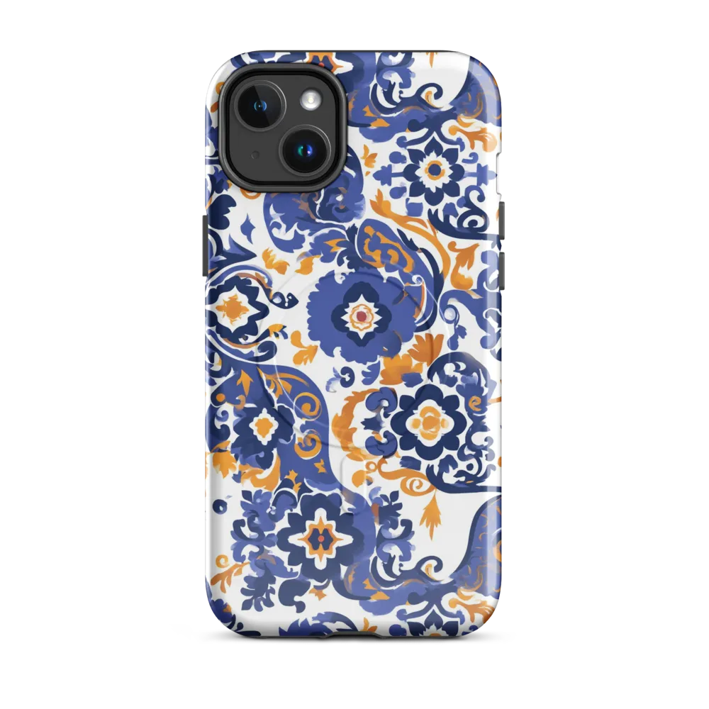 Indigo Gilded Garden on MagSafe Tough Case for iPhone® — Front