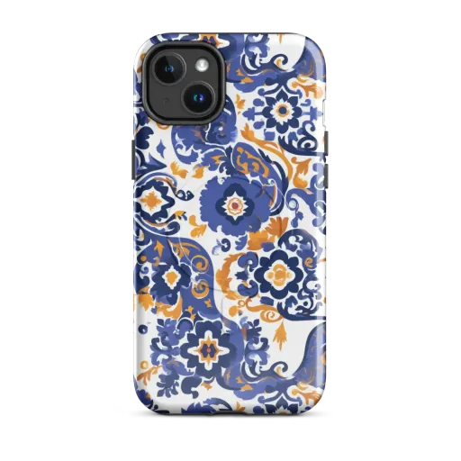 Indigo Gilded Garden on a MagSafe Tough Case for iPhone®