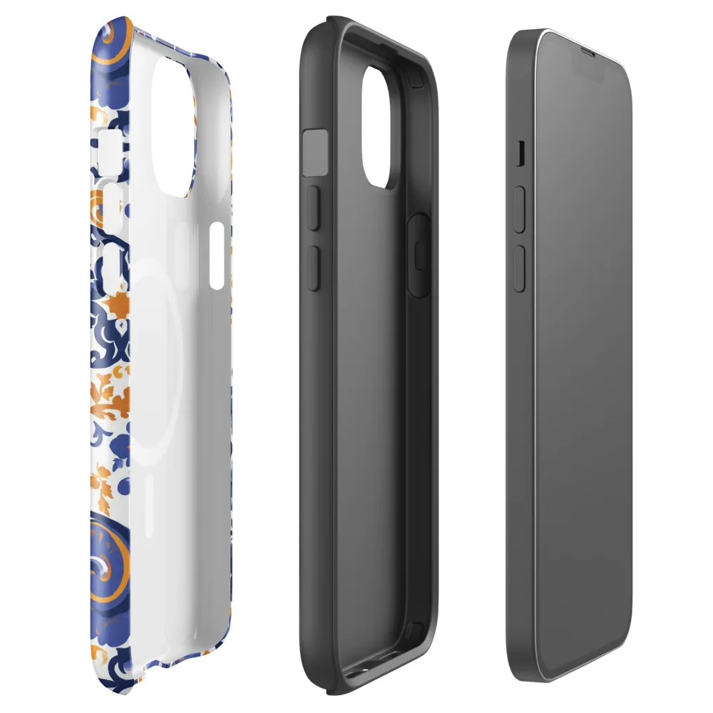 Indigo Gilded Garden on MagSafe Tough Case for iPhone® — Front