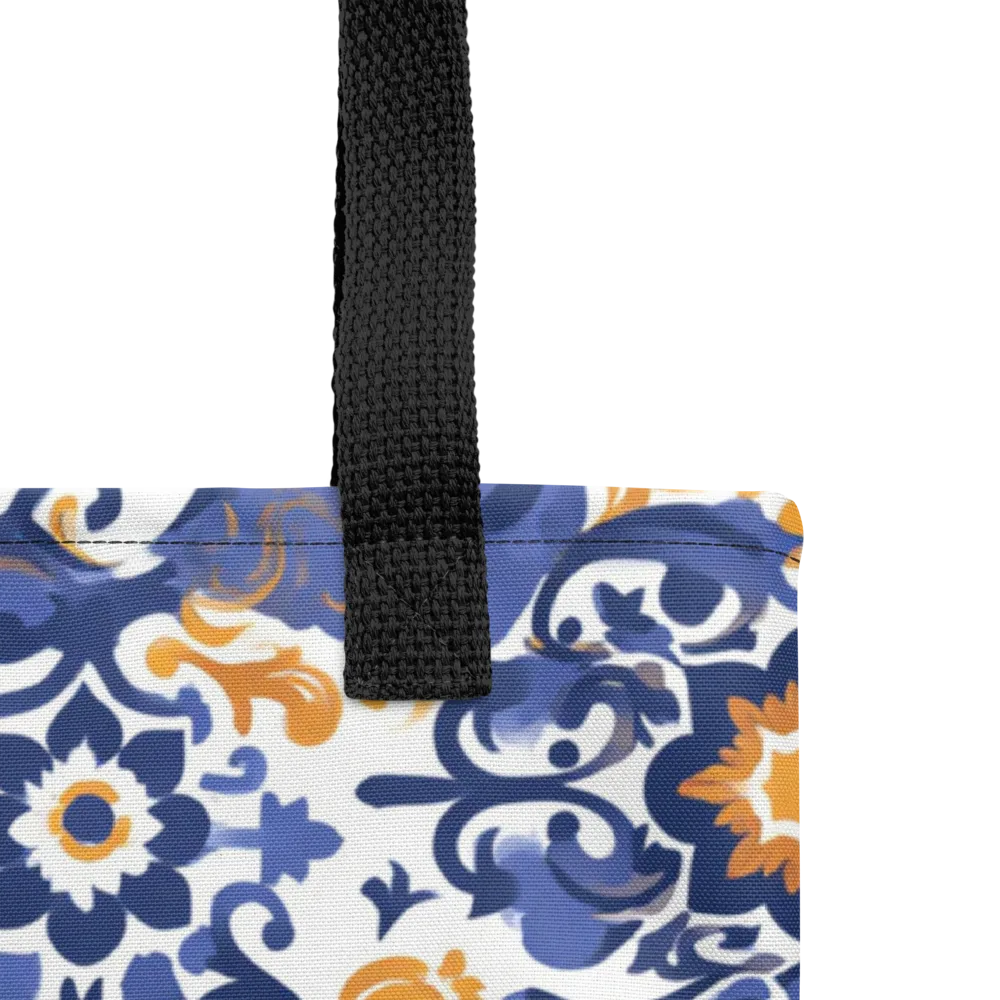 Indigo Gilded Garden on Tote Bag — Product details