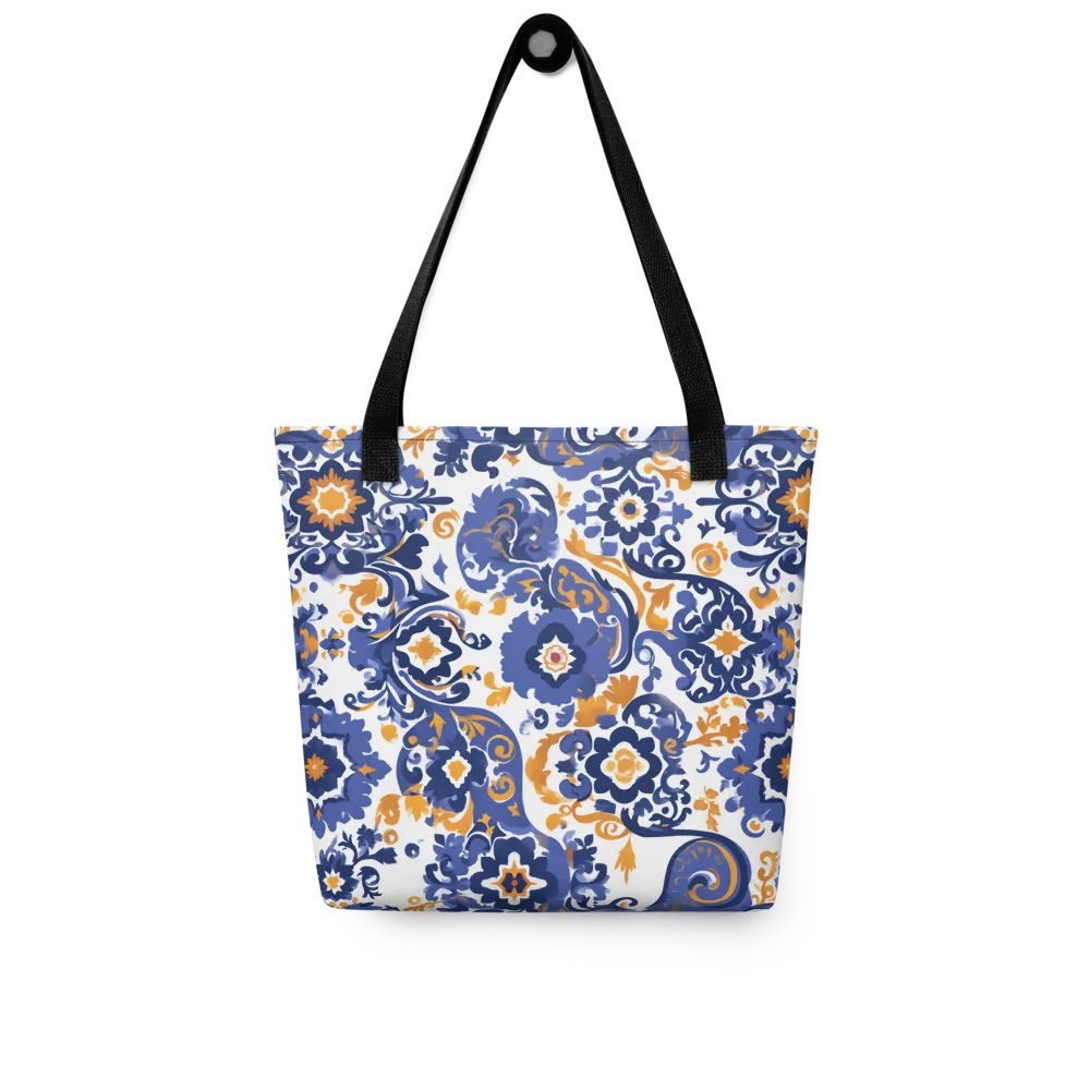 Indigo Gilded Garden on Tote Bag — Front