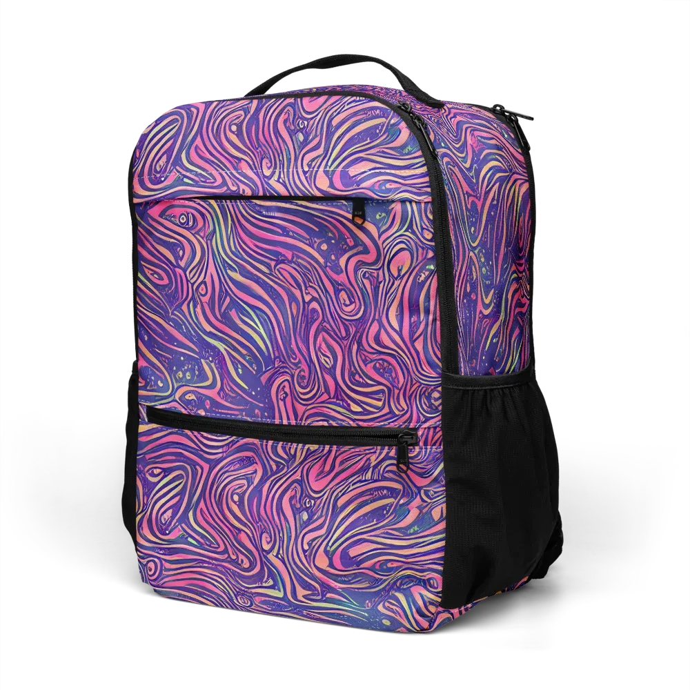 Electric Paisley on Utility Backpack — Left Front