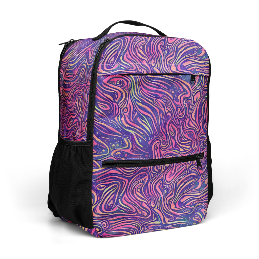 Electric Paisley on Utility Backpack — Right Front