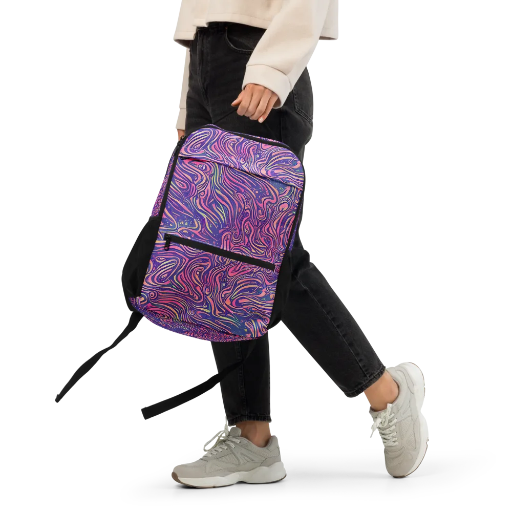 Electric Paisley on Utility Backpack — Front