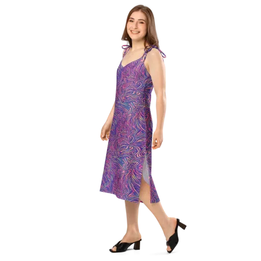 Electric Paisley on a Slip Dress