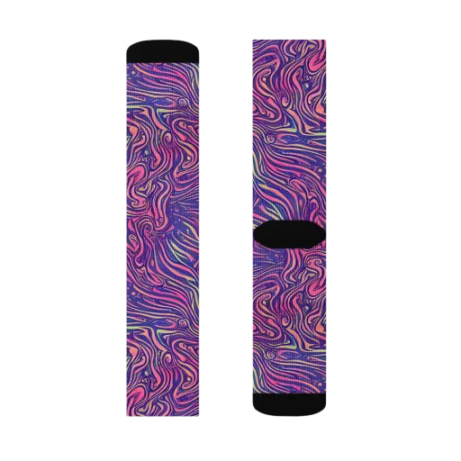 Electric Paisley on a Socks