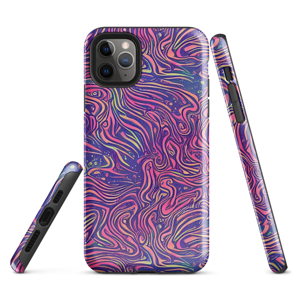 Electric Paisley on Tough Case for iPhone® — Front
