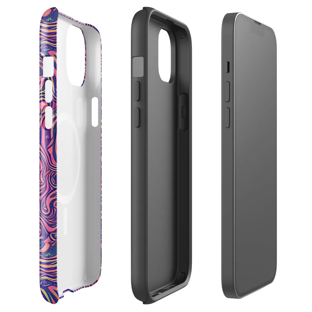 Electric Paisley on MagSafe Tough Case for iPhone® — Front