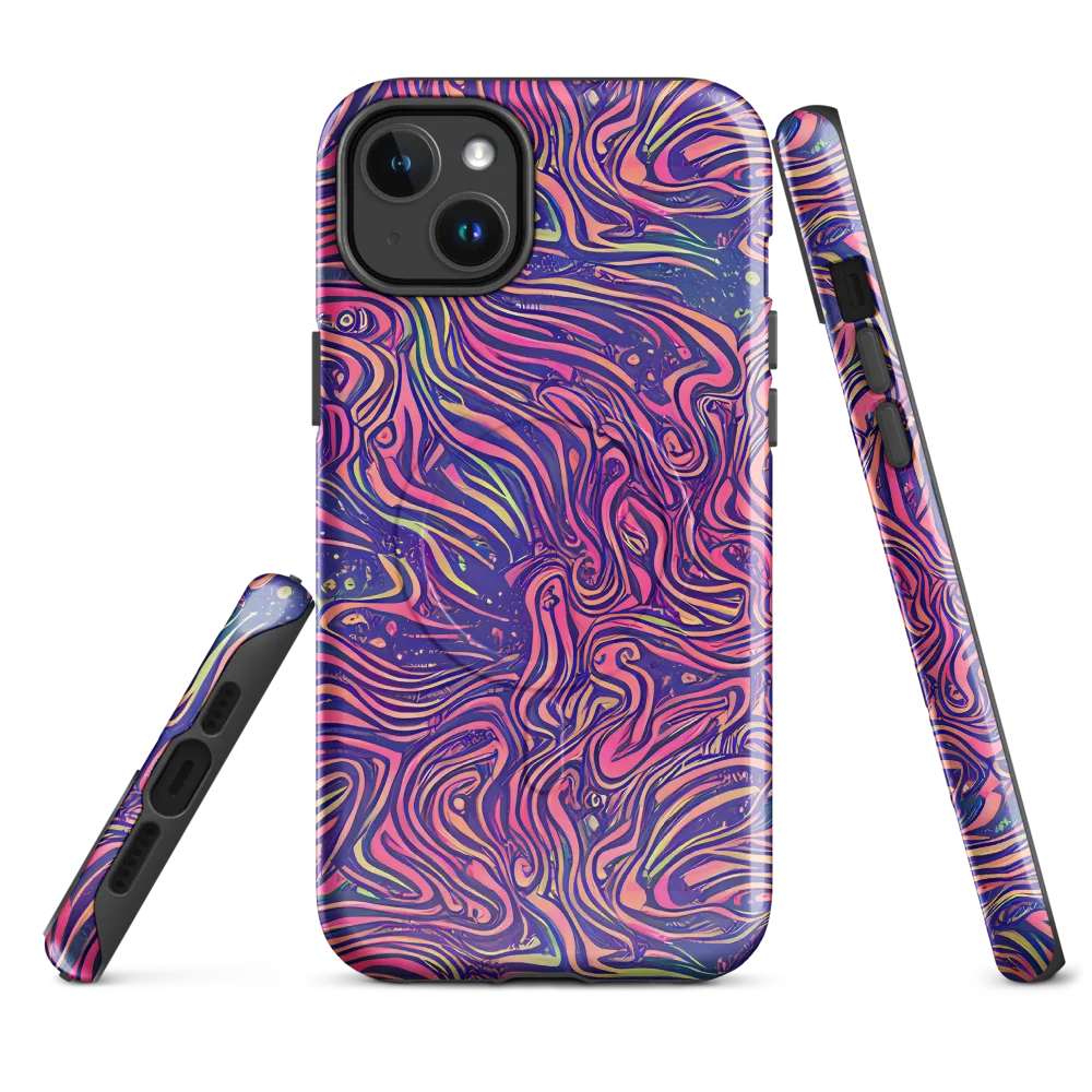 Electric Paisley on MagSafe Tough Case for iPhone® — Front