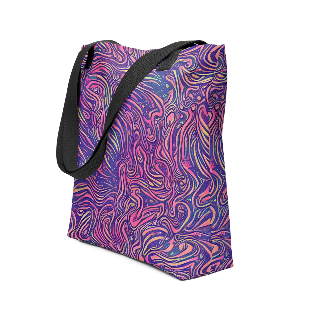 Electric Paisley on Tote Bag — Front