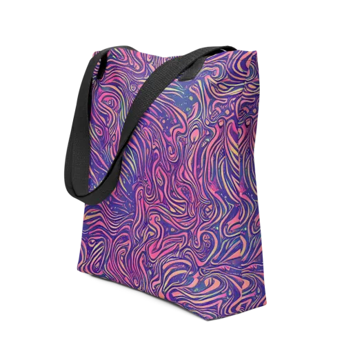 Electric Paisley on a Tote Bag