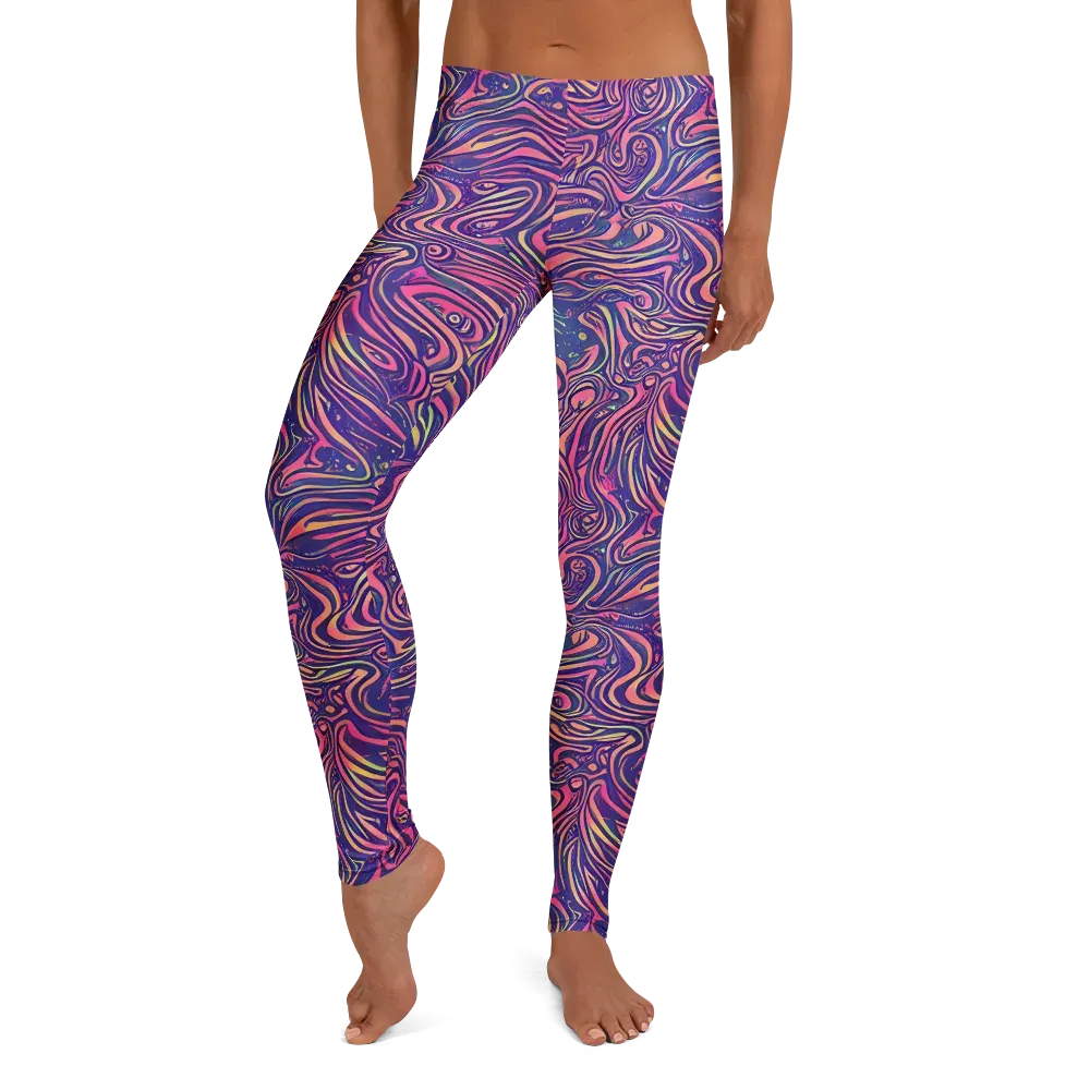 Electric Paisley on Leggings — Front