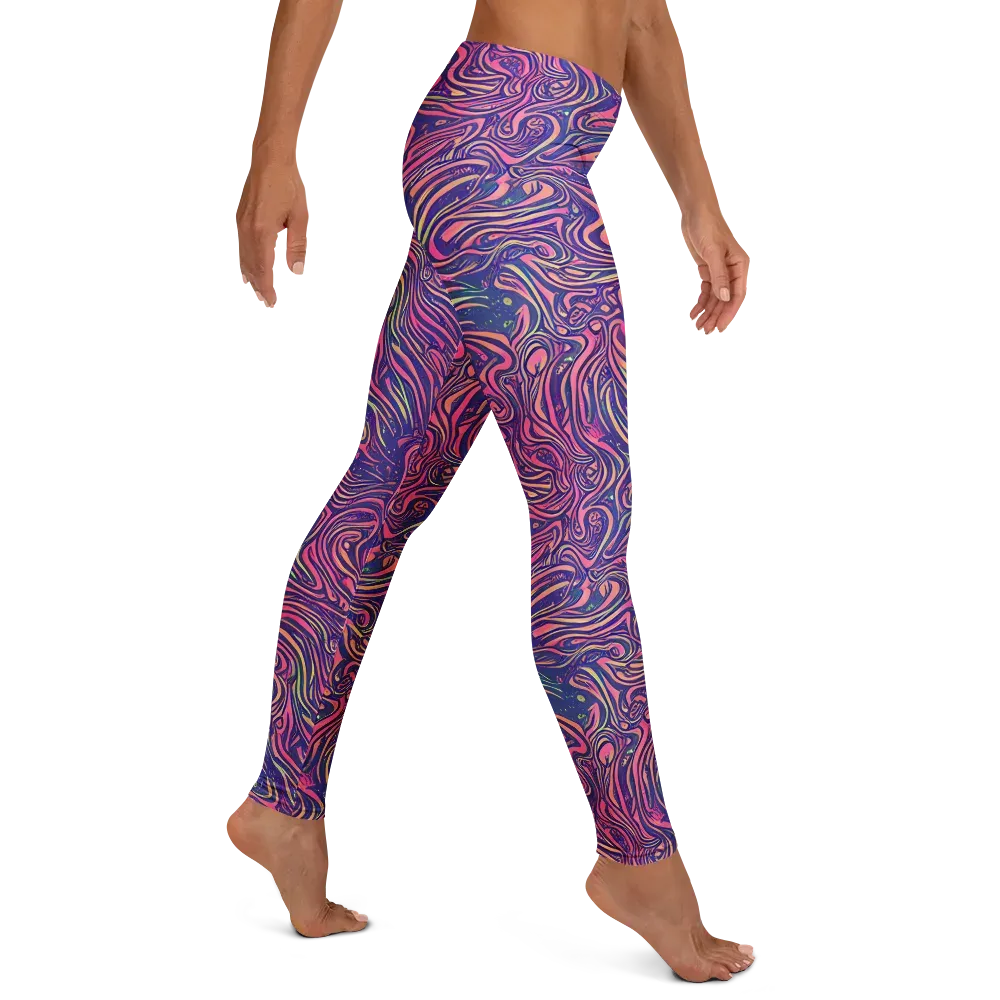 Electric Paisley on Leggings — Right