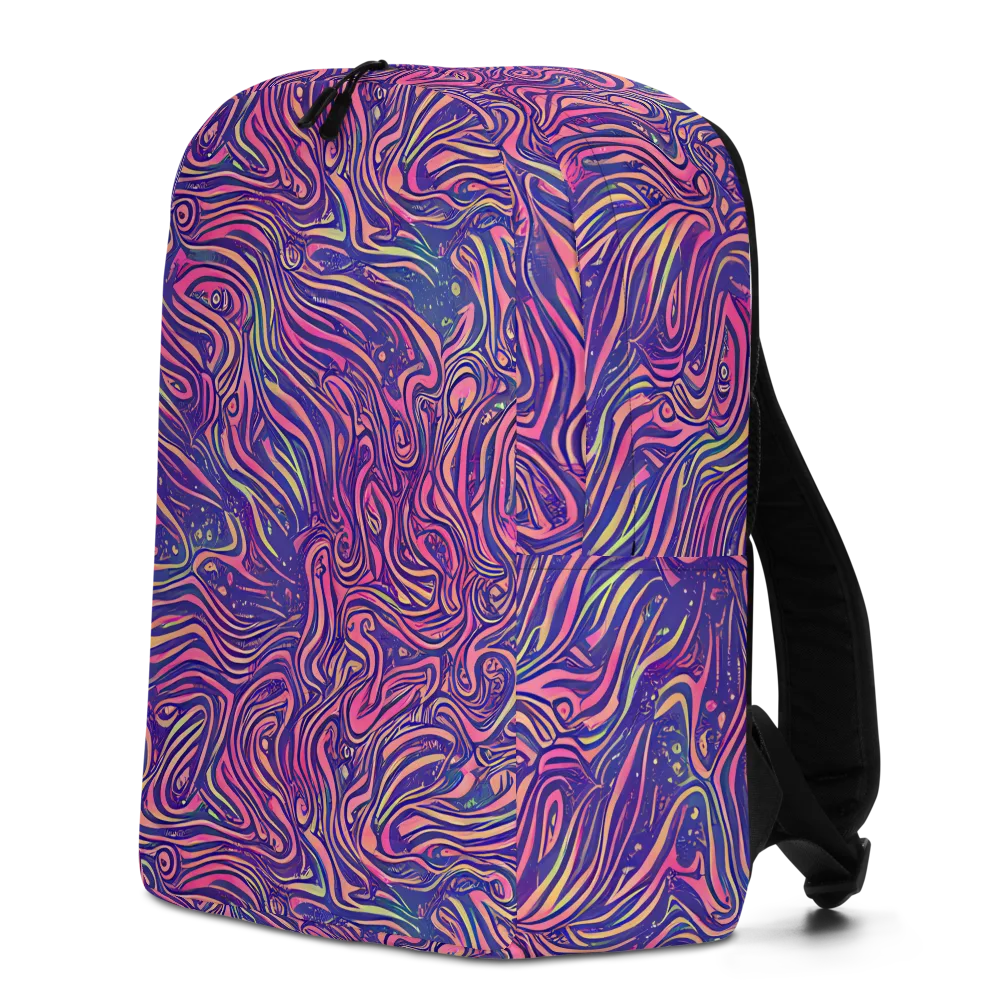 Electric Paisley on Minimalist Backpack — Left