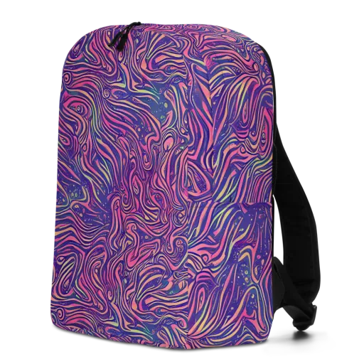 Electric Paisley on a Minimalist Backpack