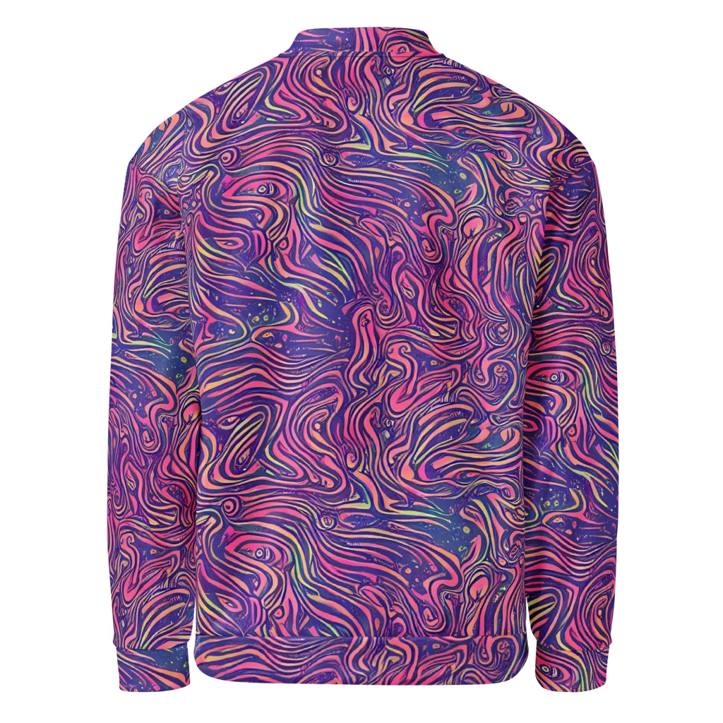 Electric Paisley on Bomber Jacket — Back
