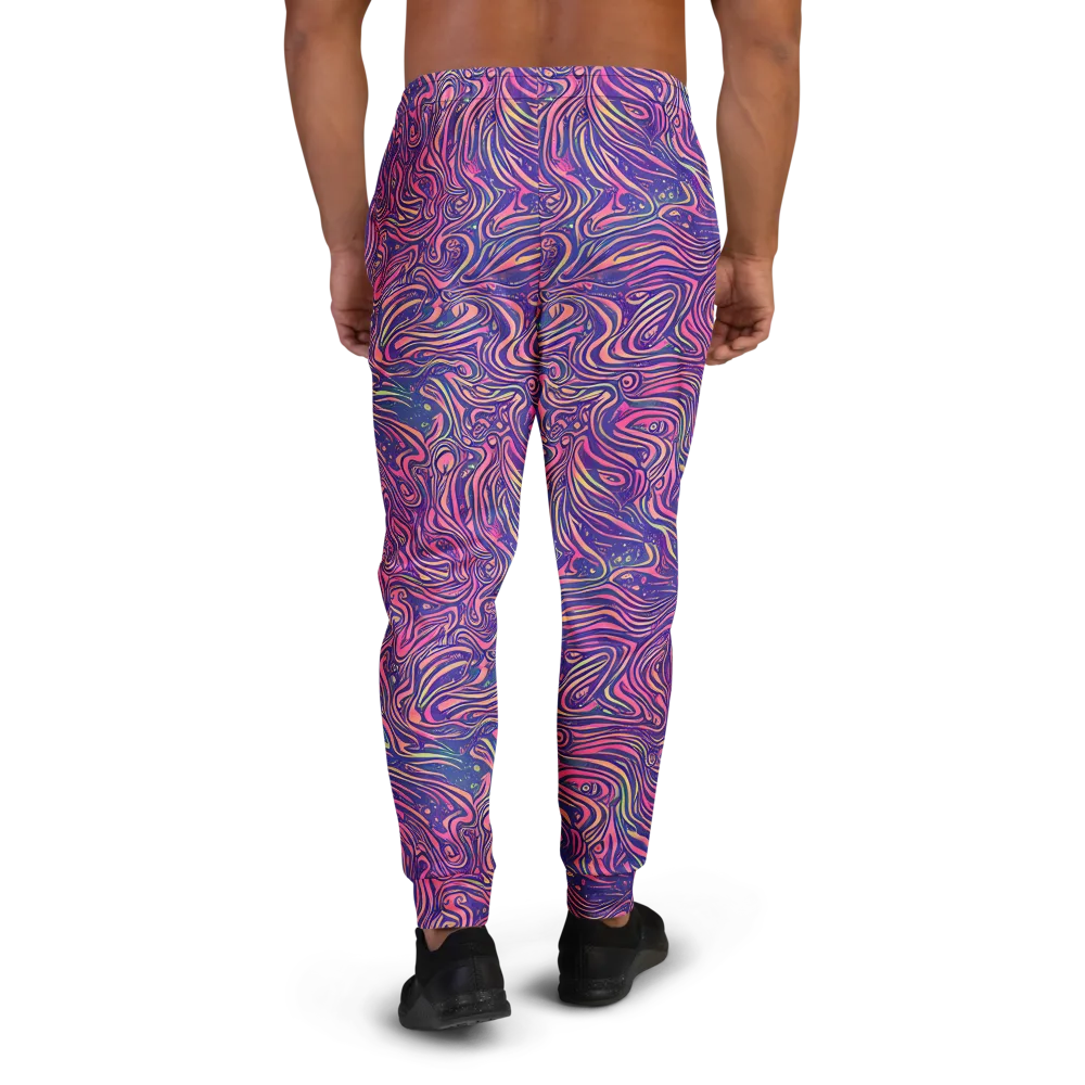 Electric Paisley on Men's Joggers — Back