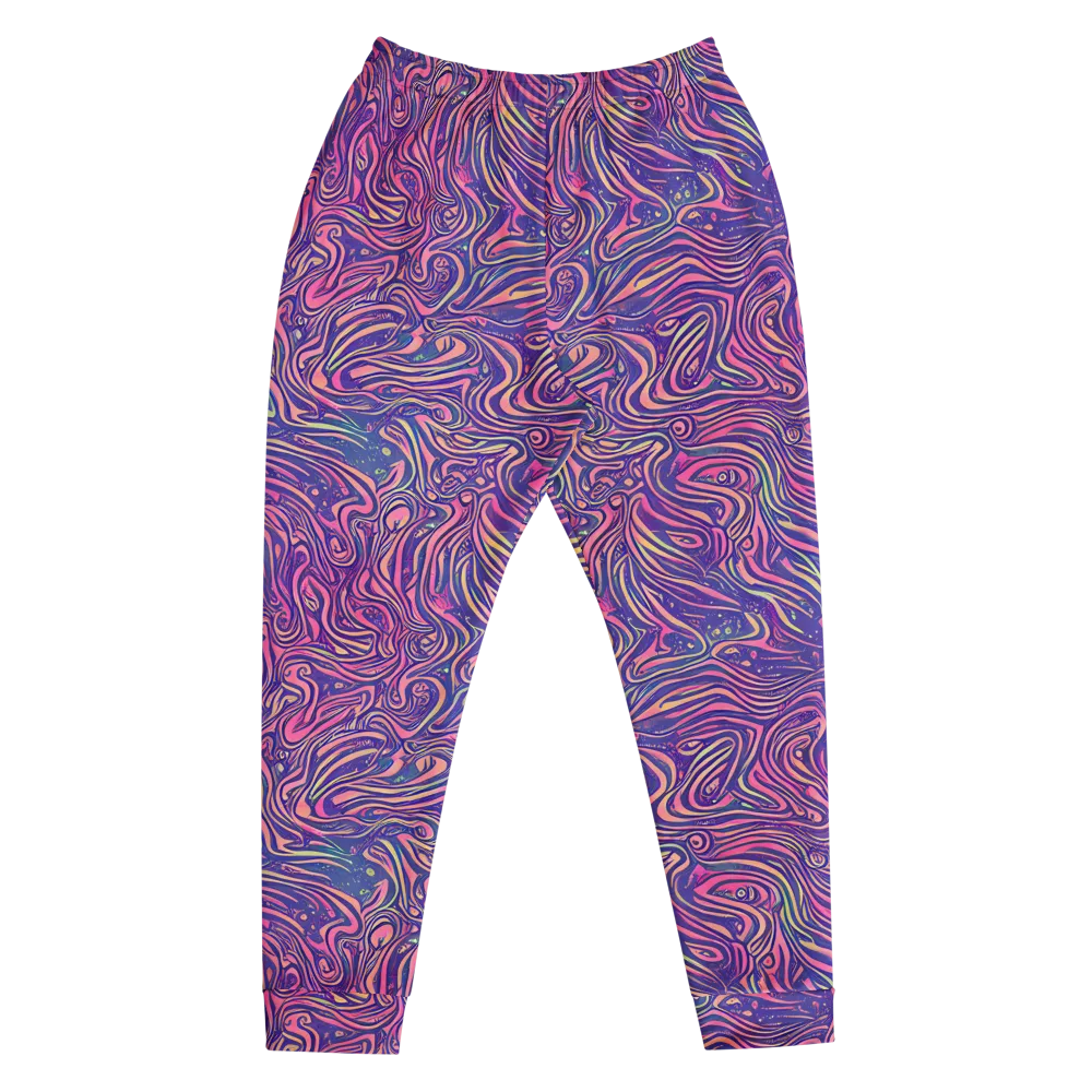 Electric Paisley on Men's Joggers — Front