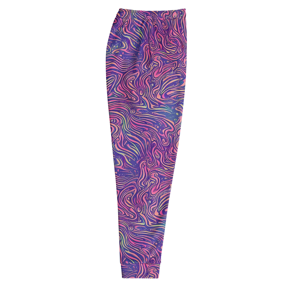 Electric Paisley on Men's Joggers — Right