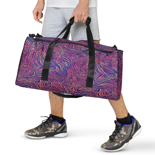 Electric Paisley on a Duffle Bag
