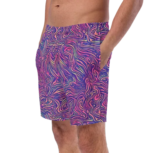Electric Paisley on a Swim Trunks