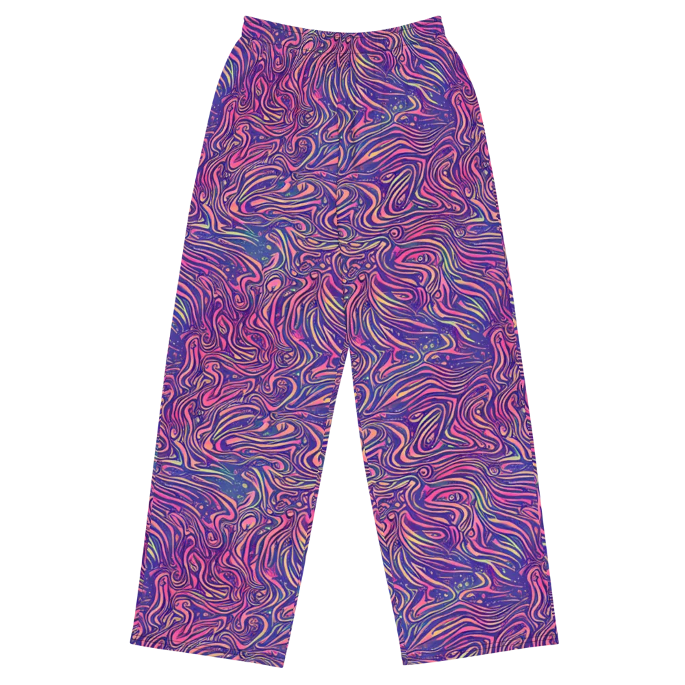 Electric Paisley on Wide-Leg Pants — Front