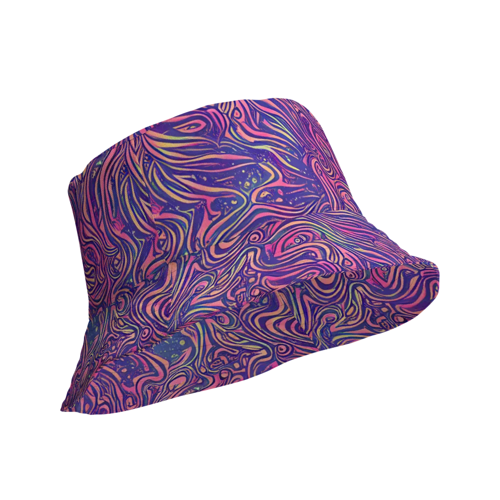 Electric Paisley on Reversible Bucket Hat — Product details Outside