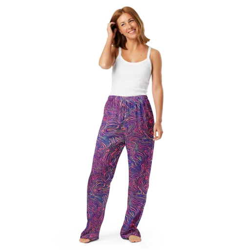 Electric Paisley on a Women's Pajama Pants