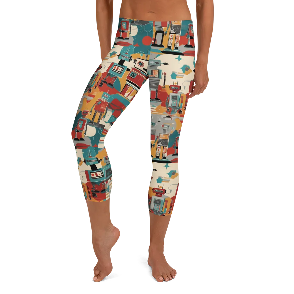 Chrome Daydream on Capri Leggings — Front