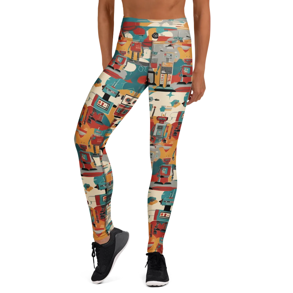 Chrome Daydream on Yoga Leggings — Front
