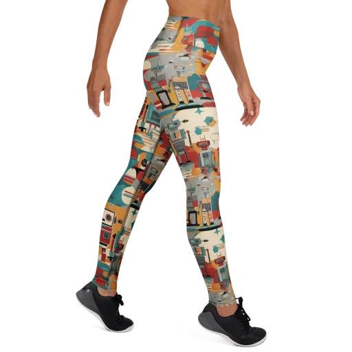 Chrome Daydream on a Yoga Leggings