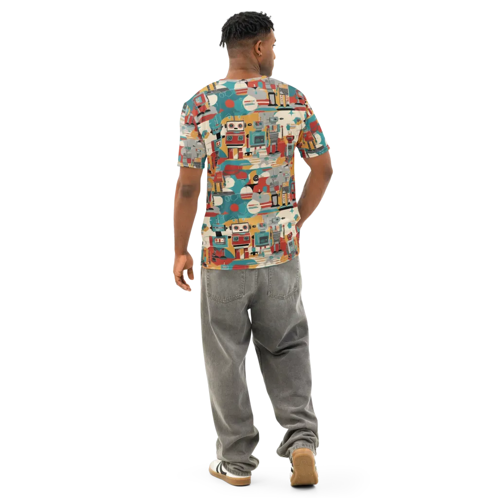 Chrome Daydream on Men's Cotton Crew Neck T-Shirt — Back