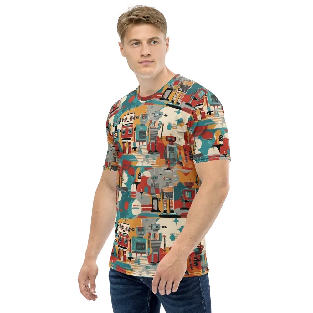 Chrome Daydream on Men's Crew Neck T-Shirt — Left