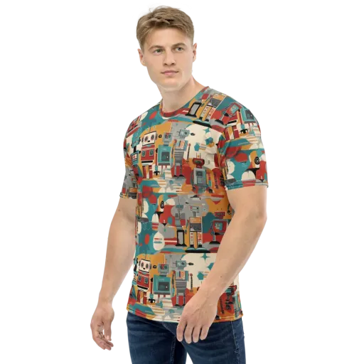 Chrome Daydream on a Men's Crew Neck T-Shirt