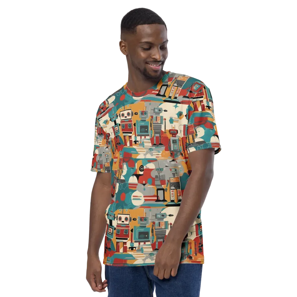Chrome Daydream on Men's Crew Neck T-Shirt — Left