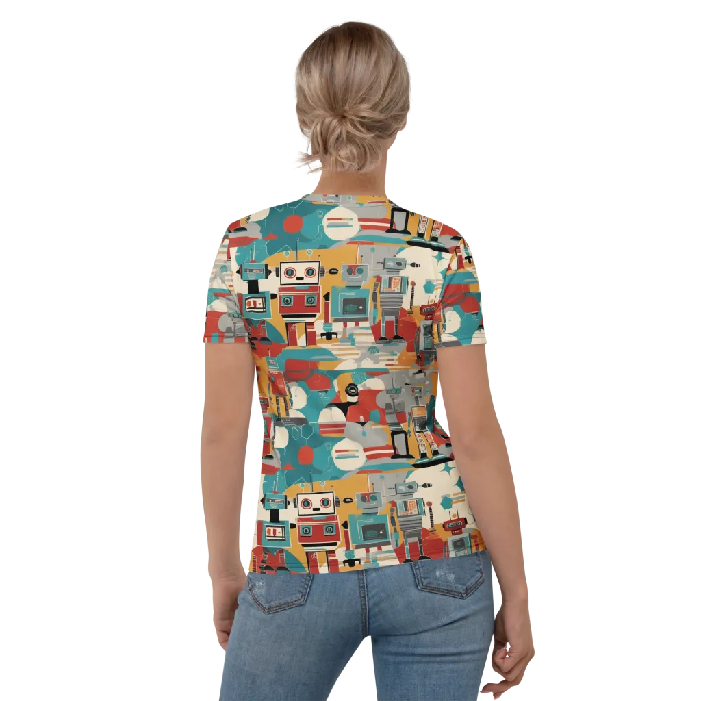 Chrome Daydream on Women's Crew Neck T-Shirt — Back