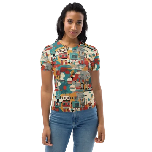 Chrome Daydream on a Women's Crew Neck T-Shirt