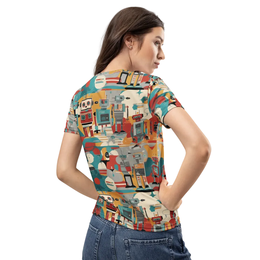 Chrome Daydream on Women's Crew Neck T-Shirt — Back