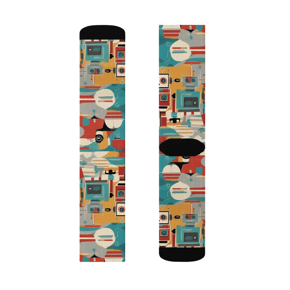 Chrome Daydream on Socks — Left Sock